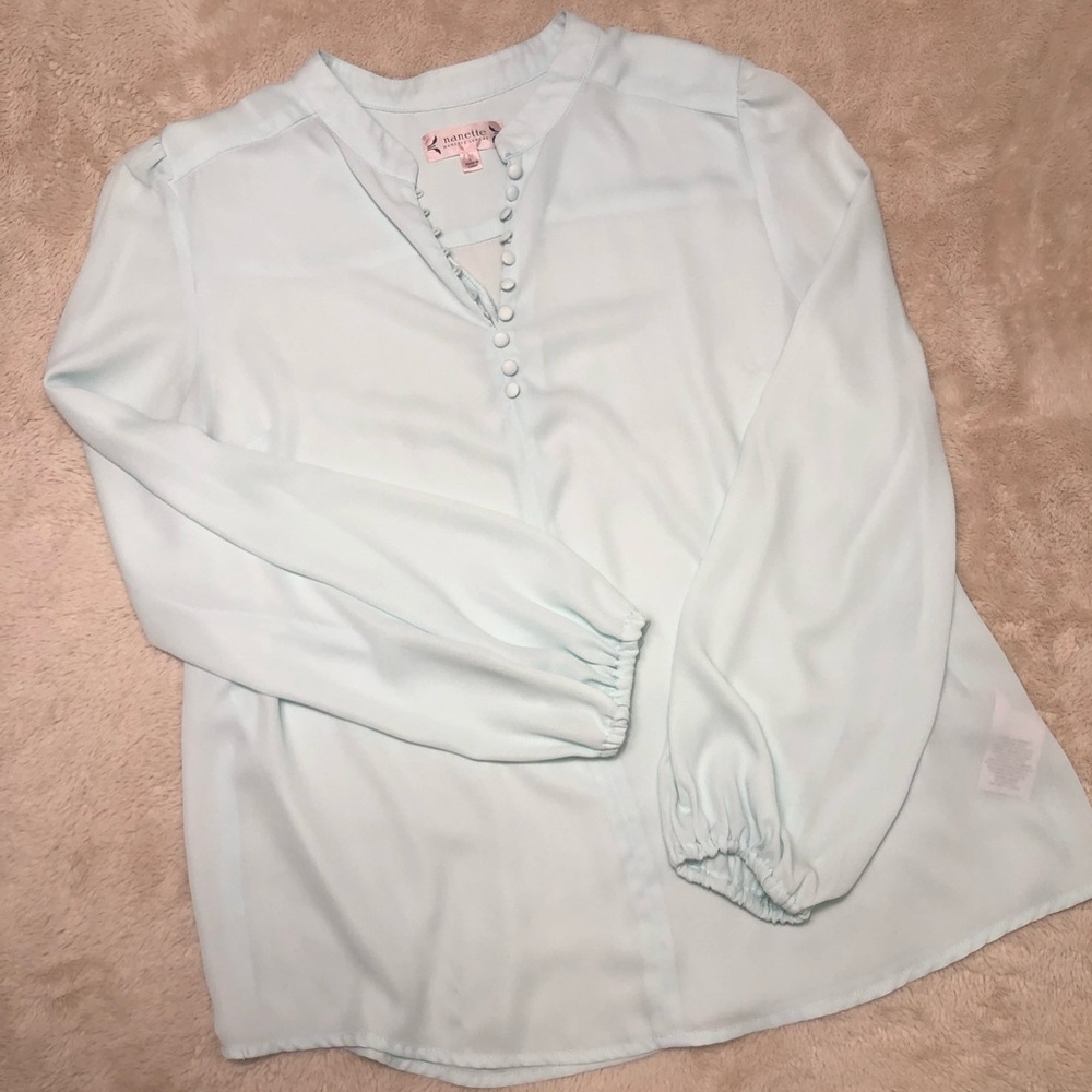 Nanette Lepore mint blouse